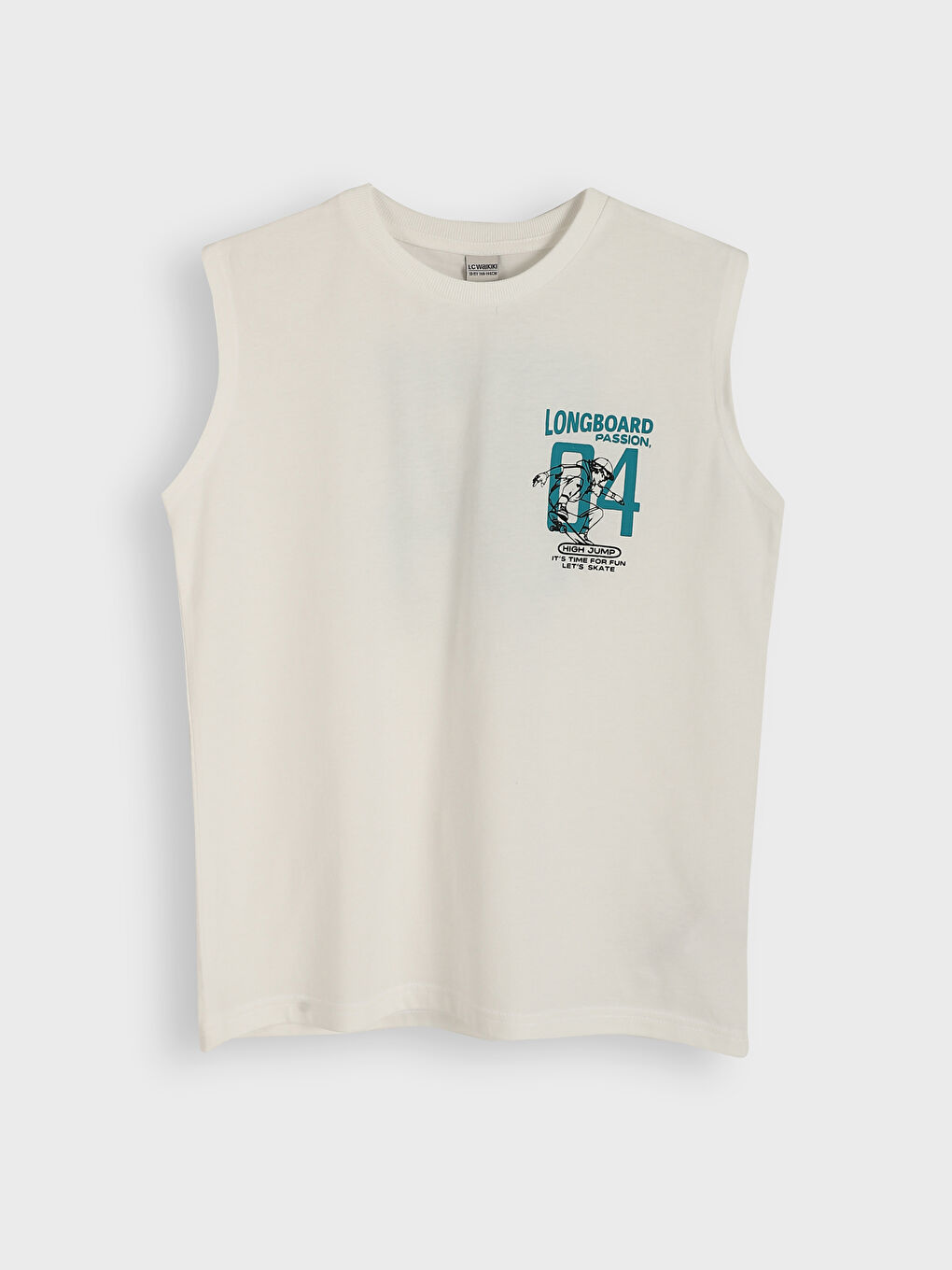 Crew Neck Printed Boys' Vest