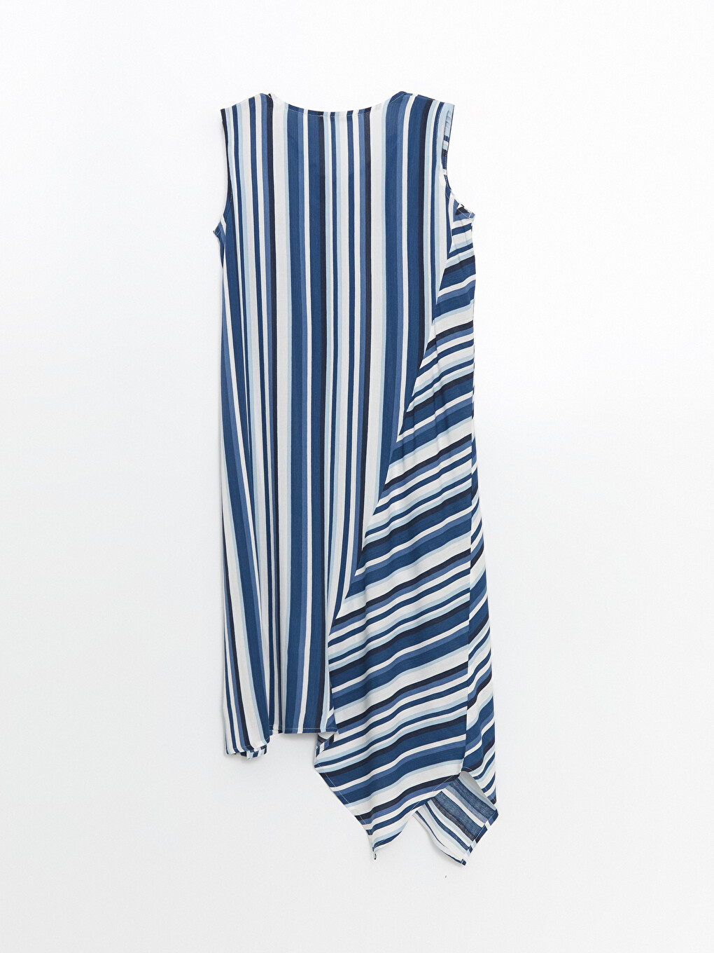 V Neck Striped Dress-5