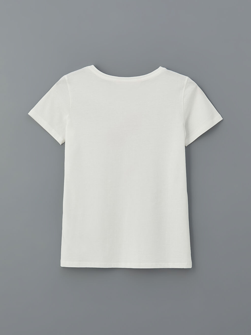 Ekru Bisiklet Yaka Çiçekli Kadın Pijama Üst-1