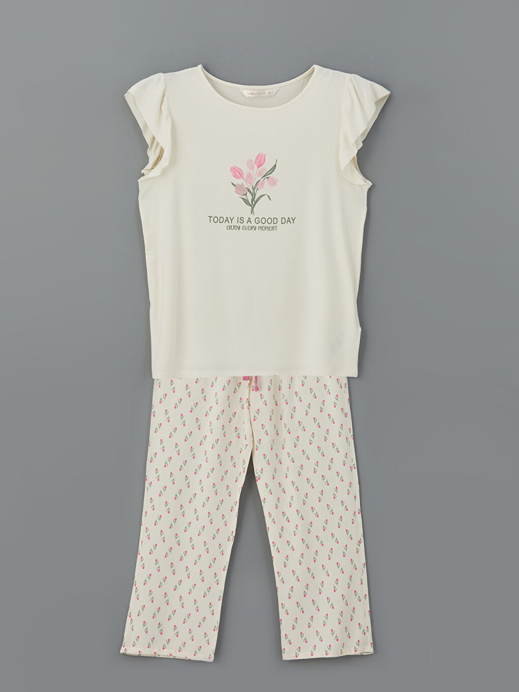 LCW DREAM Crew Neck Floral Women's Pyjama Set -S5JJ11Z8-LRA