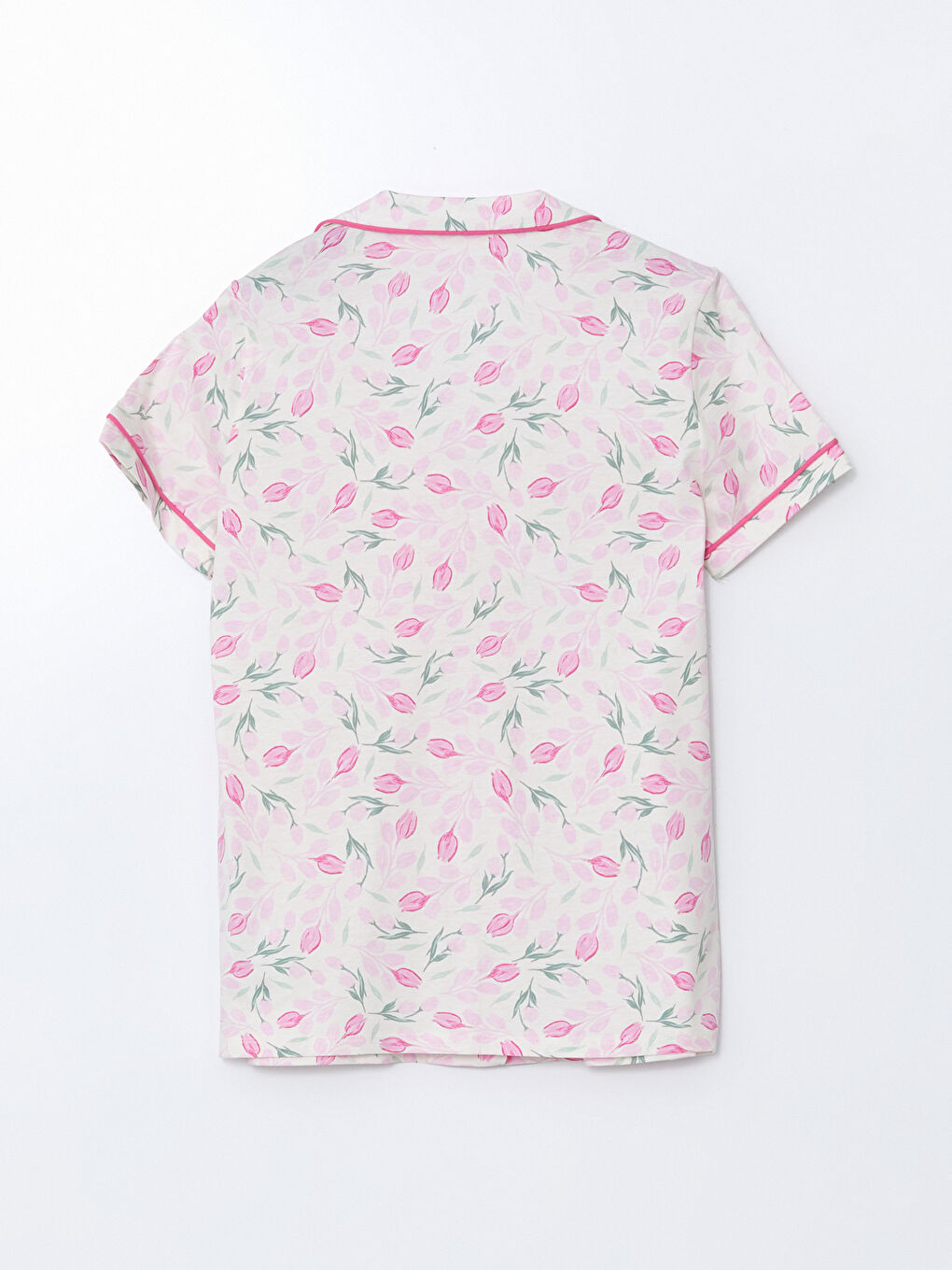 Shirt Collar Floral Women's Pajama Set -S5JJ14Z8-LRA