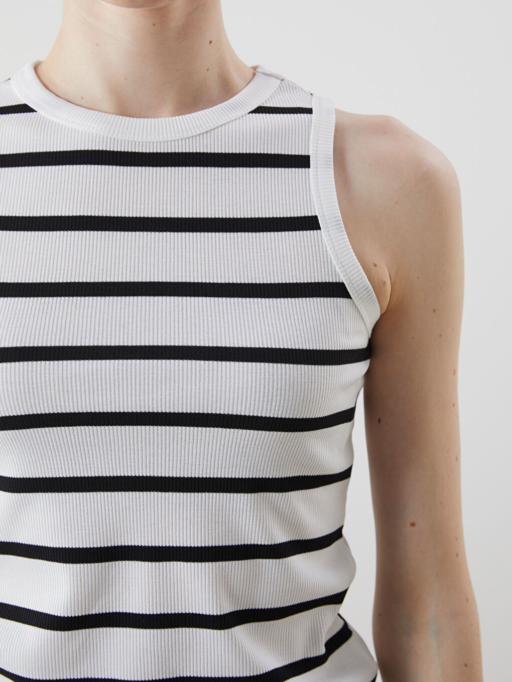 Crew Neck Striped Women's Athlete -S5JJ15Z8-LEF