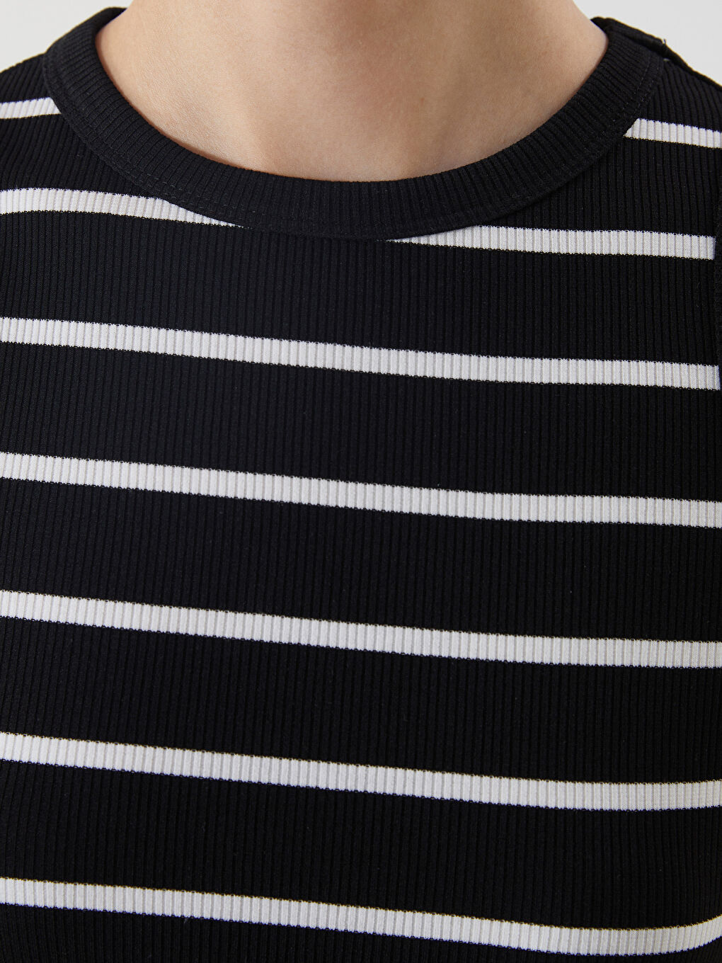 Crew Neck Striped Women's Athlete -S5JJ15Z8-LEG