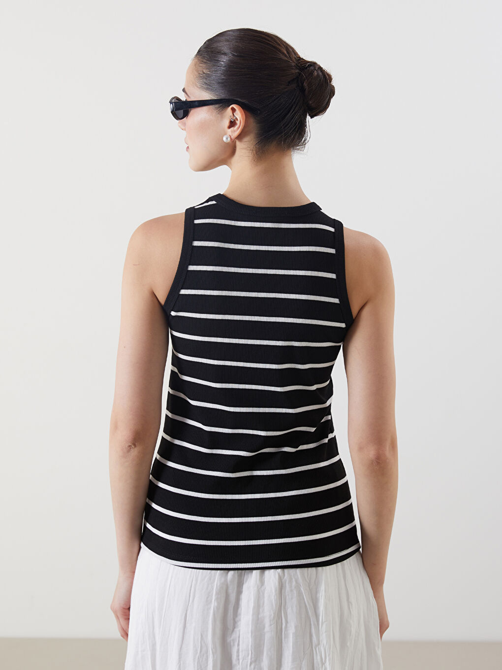 Crew Neck Striped Women's Athlete -S5JJ15Z8-LEG
