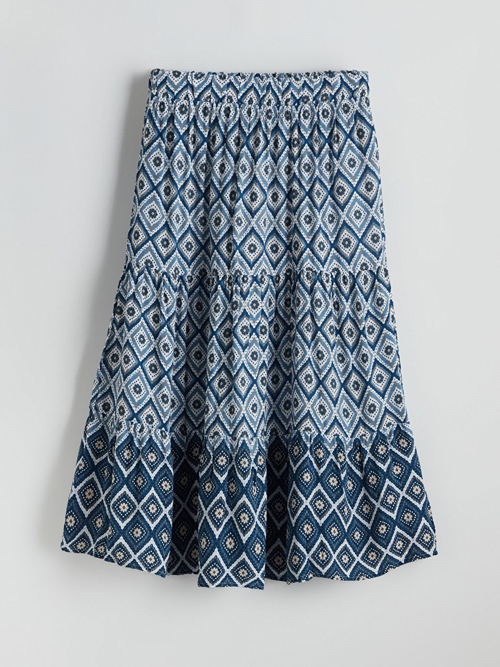 LCW Grace Elasticated Waist Patterned Layered Skirt -S5JJ23Z8-LSJ