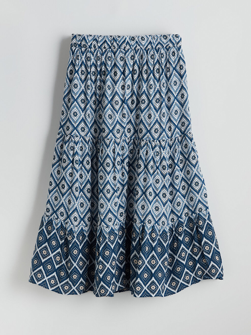 LCW Grace Elasticated Waist Patterned Layered Skirt -S5JJ23Z8-LSJ