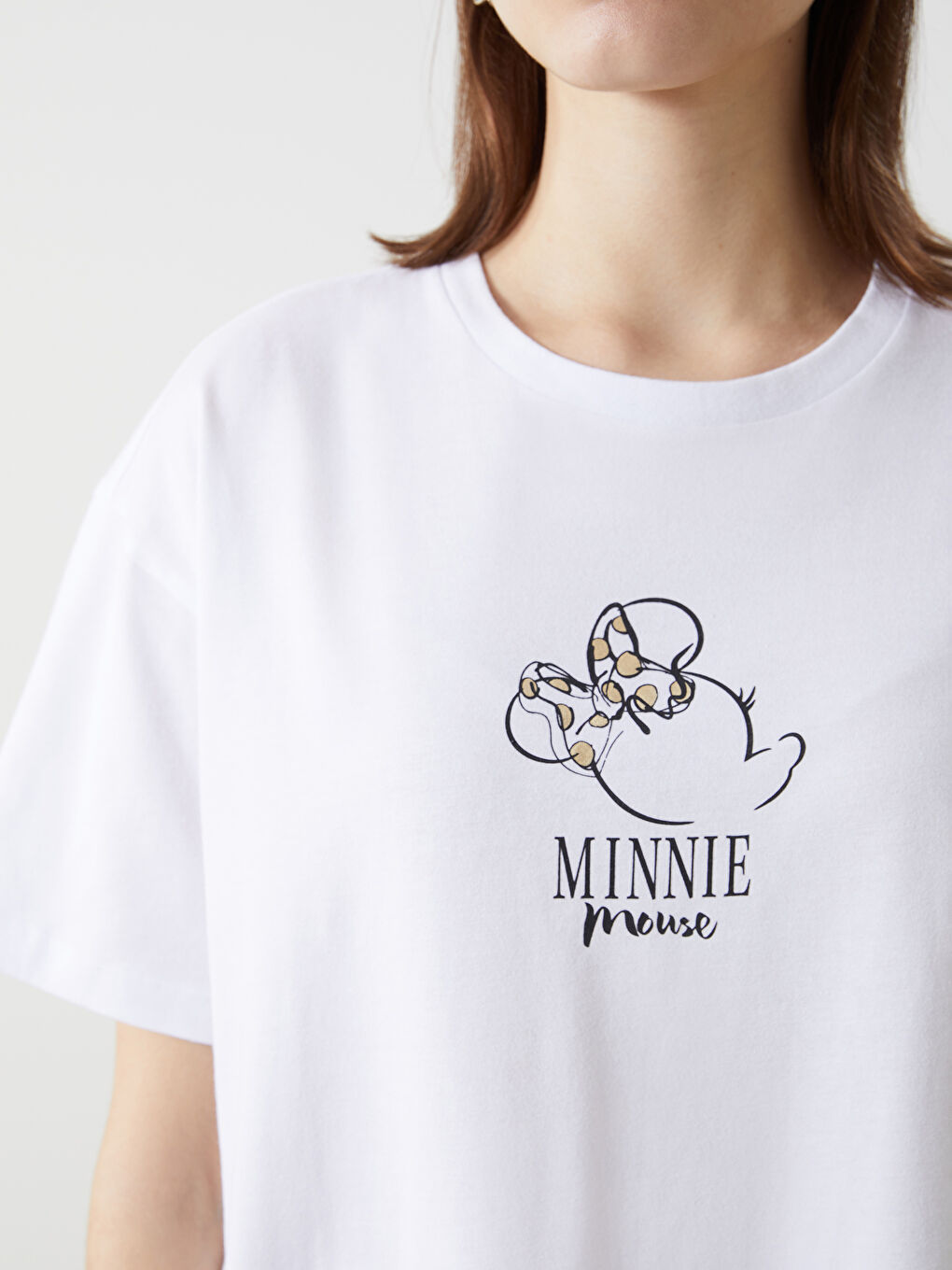 Ženska majica okruglog izreza sa otiskom Minnie Mouse -S5JJ37Z8-Q6K