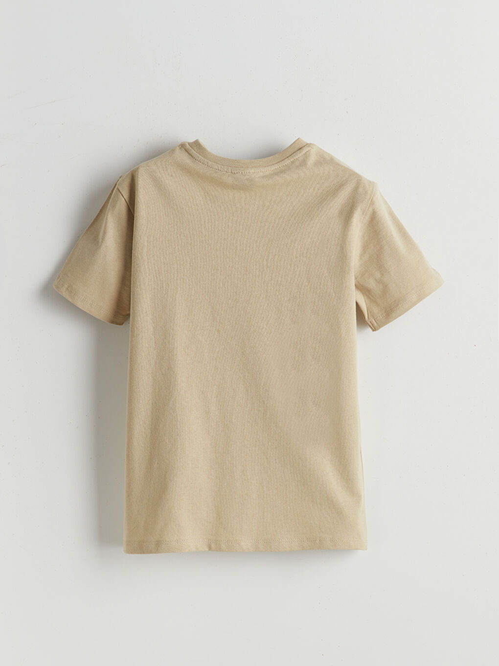 Haki Bisiklet Yaka Erkek Çocuk Tişört-1