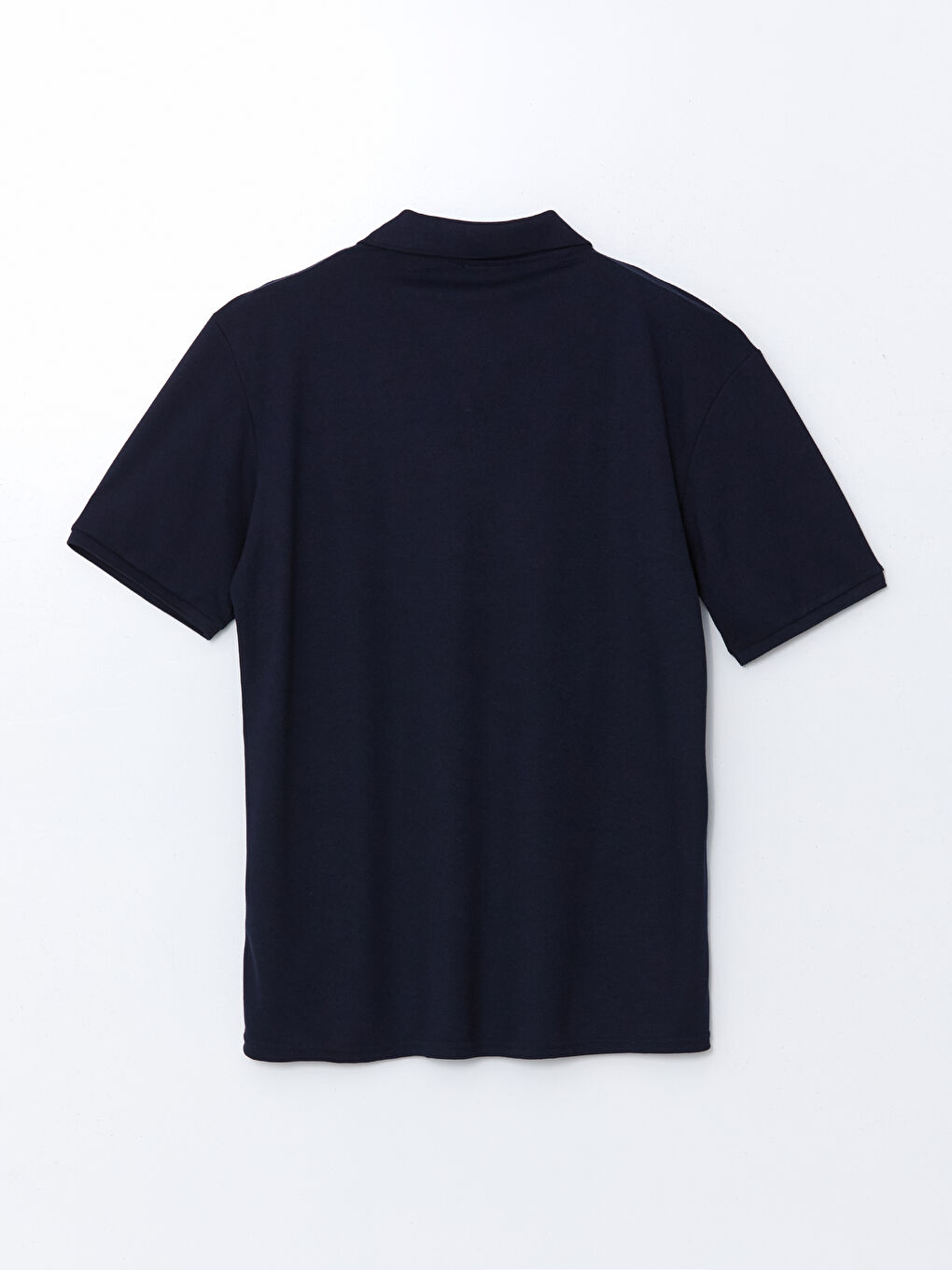 Lacivert Polo Yaka Kısa Kollu Erkek Tişört-5