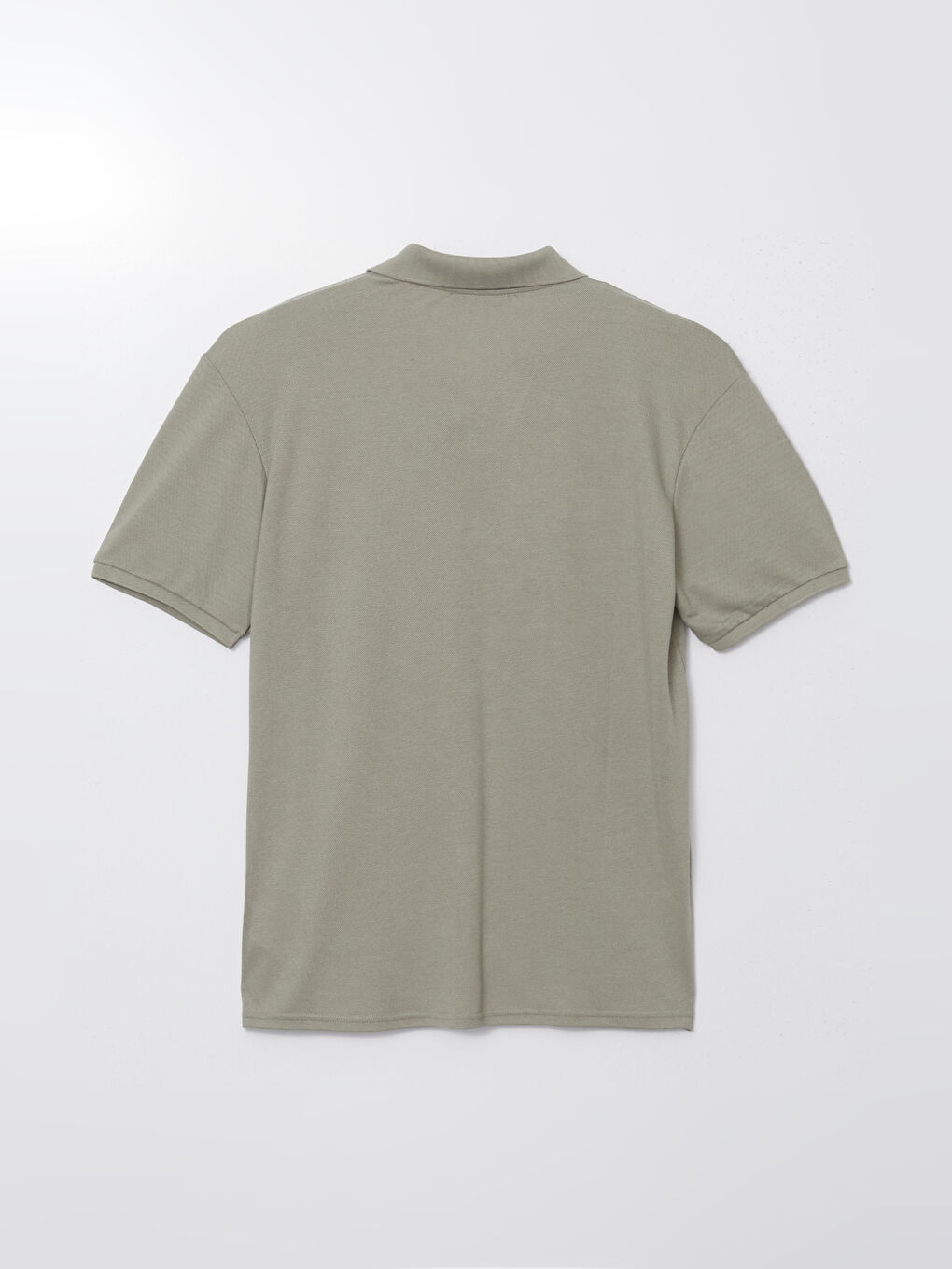 Yeşil Polo Yaka Kısa Kollu Erkek Tişört-5