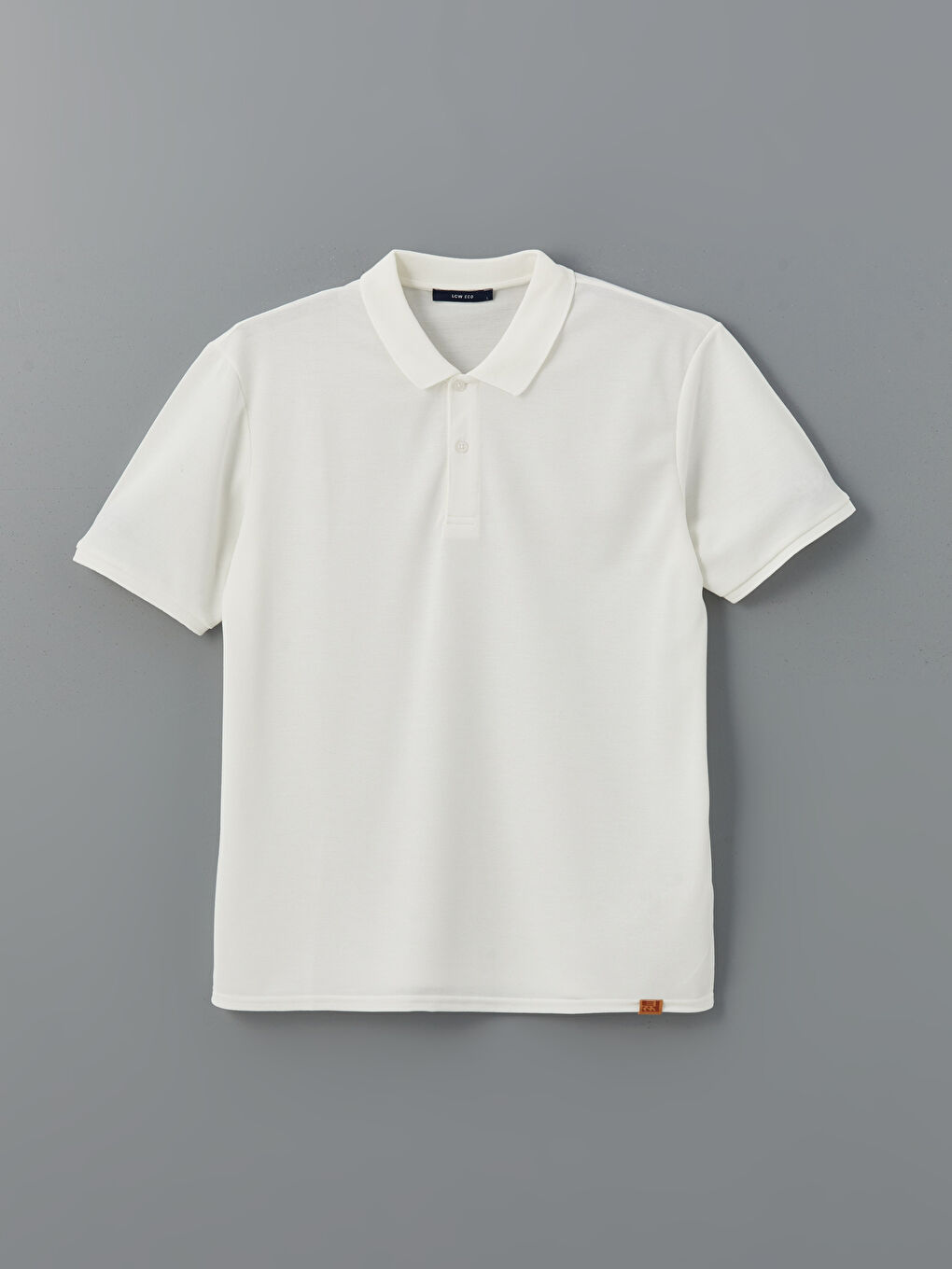 Ekru Polo Yaka Kısa Kollu Erkek Tişört-4