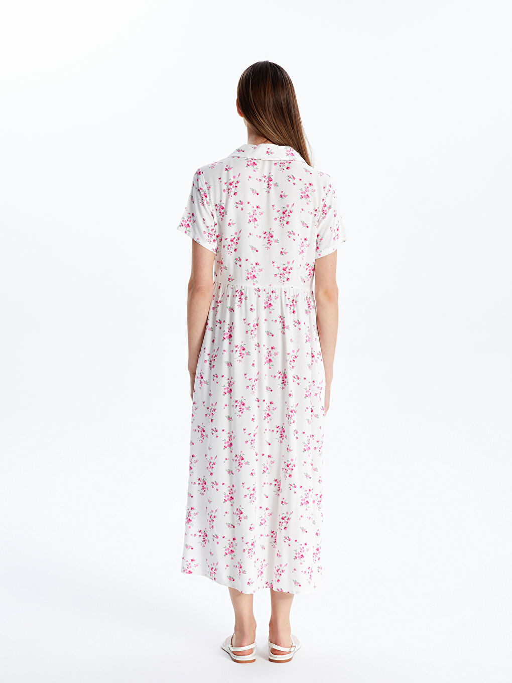 Floral Shirt Dress -S5JJ61Z8-LT4