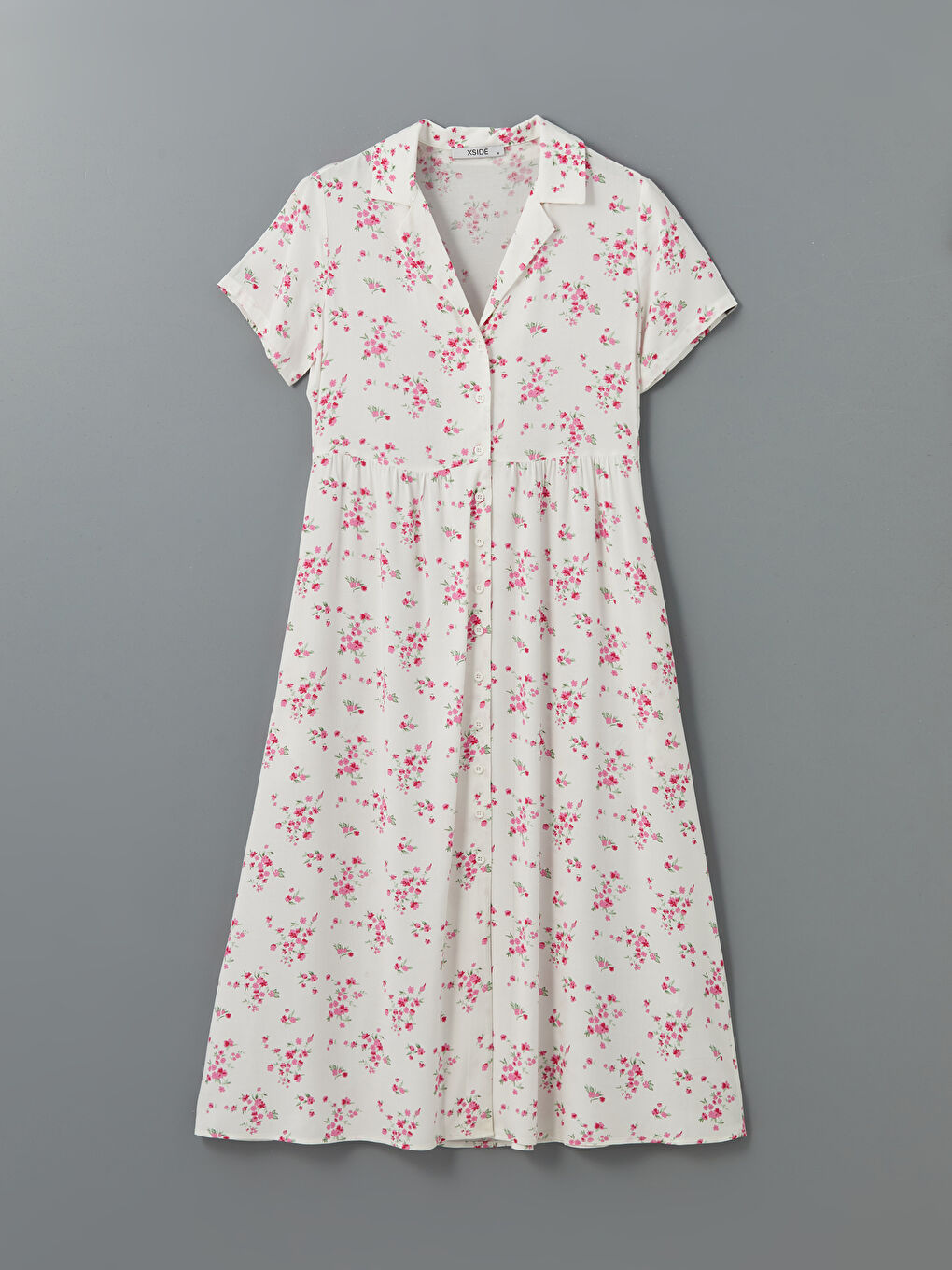 Floral Shirt Dress -S5JJ61Z8-LT4