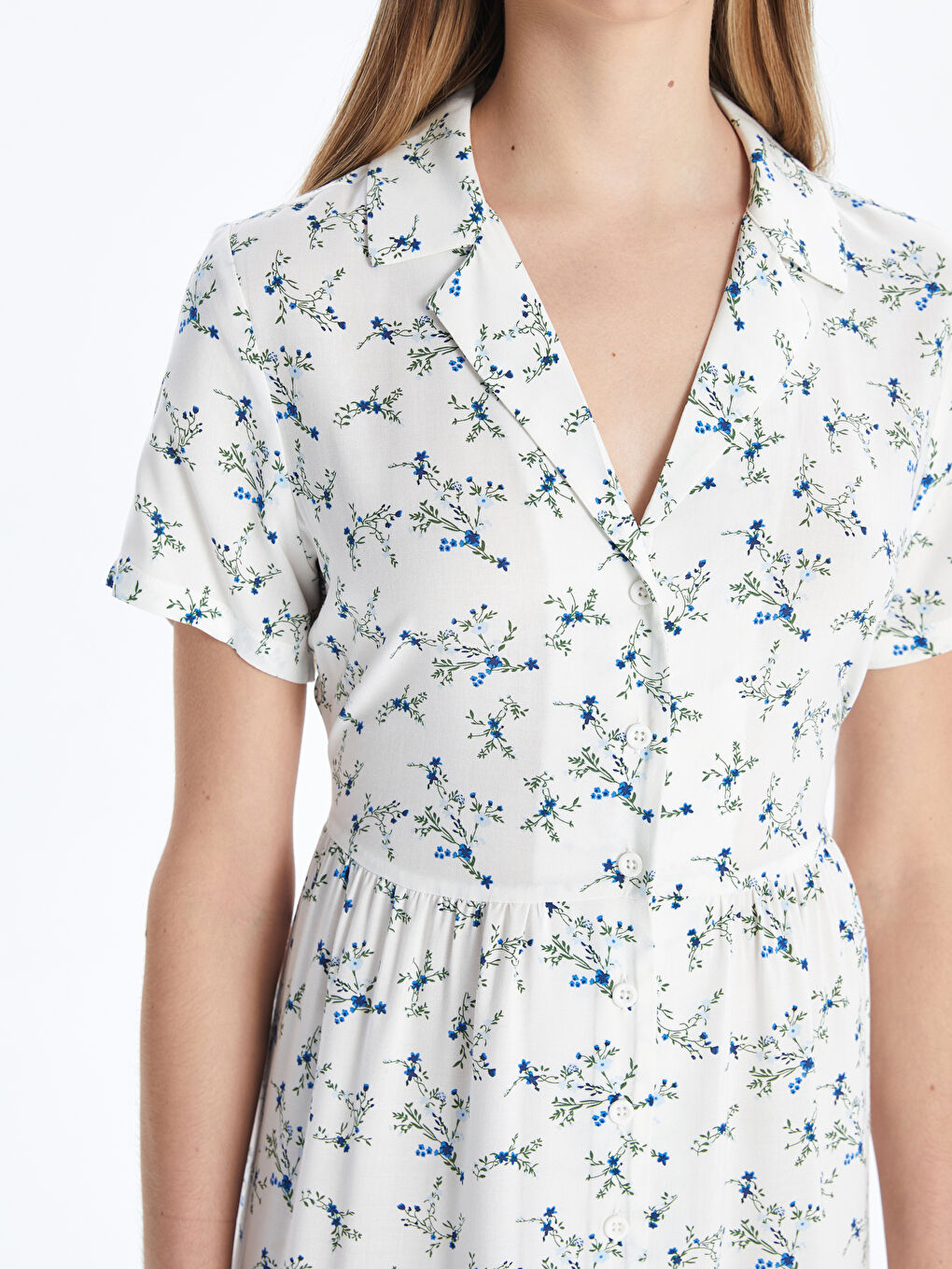 Floral Shirt Dress -S5JJ61Z8-LU7
