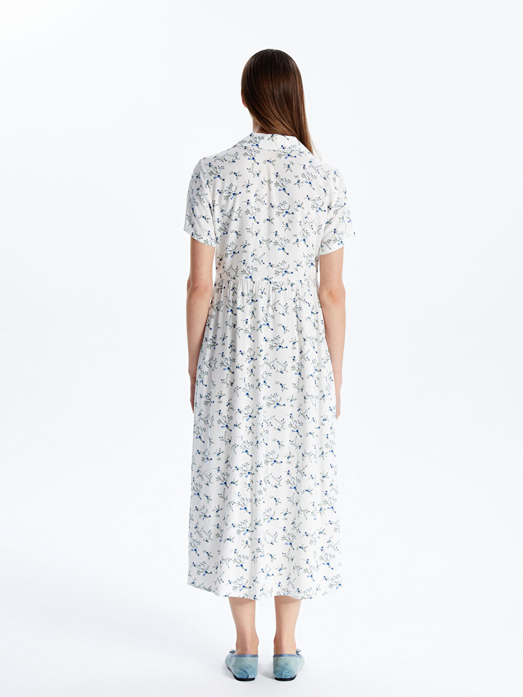 Floral Shirt Dress -S5JJ61Z8-LU7