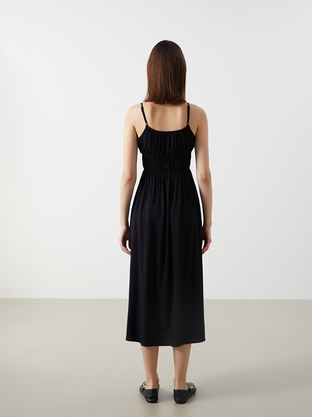 Tie Neck Strappy Women's Dress -S5JJ63Z8-CVL