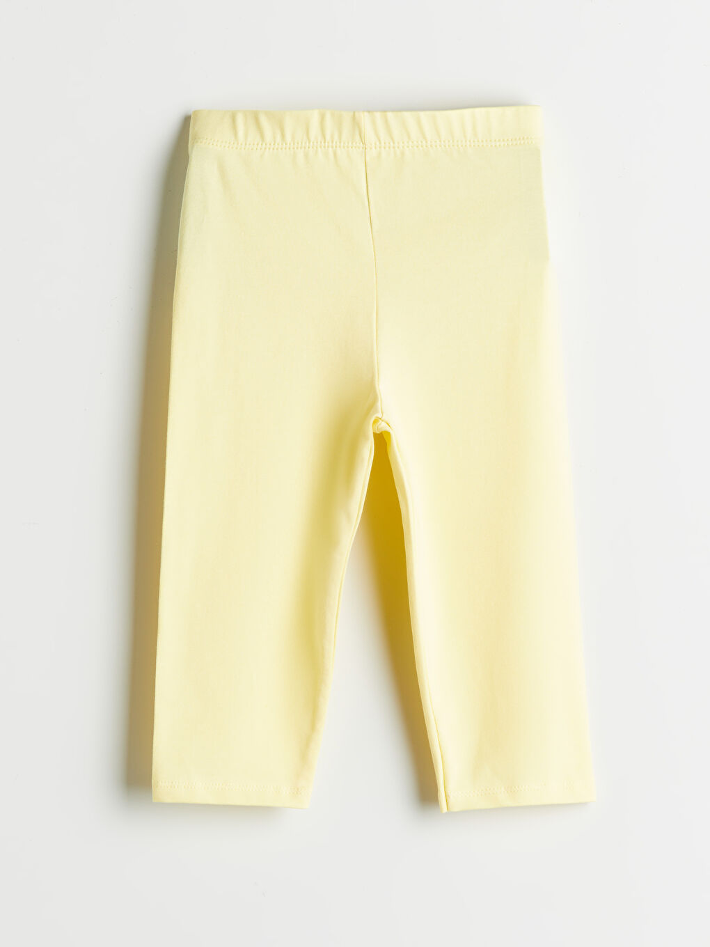 Sarı Beli Lastikli Kız Çocuk Tayt