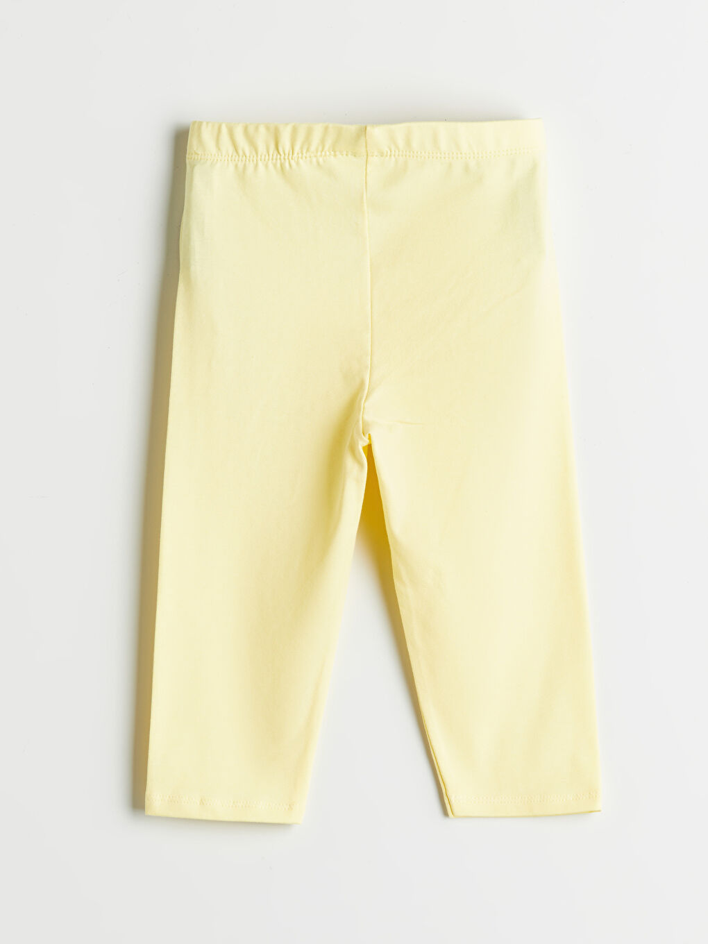 Sarı Beli Lastikli Kız Çocuk Tayt-1