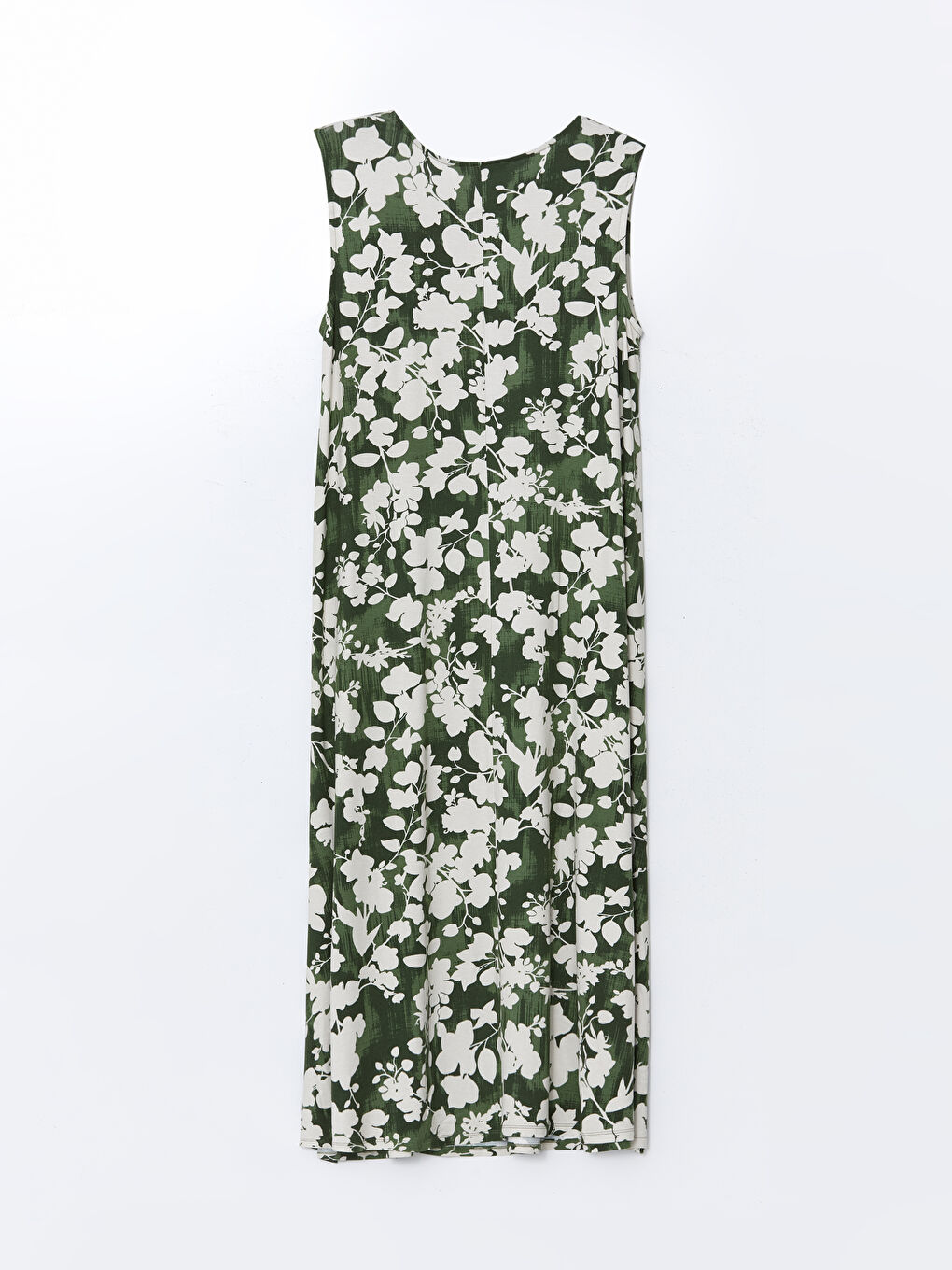 Crew Neck Floral A-Line Dress -S5JJ91Z8-LS6