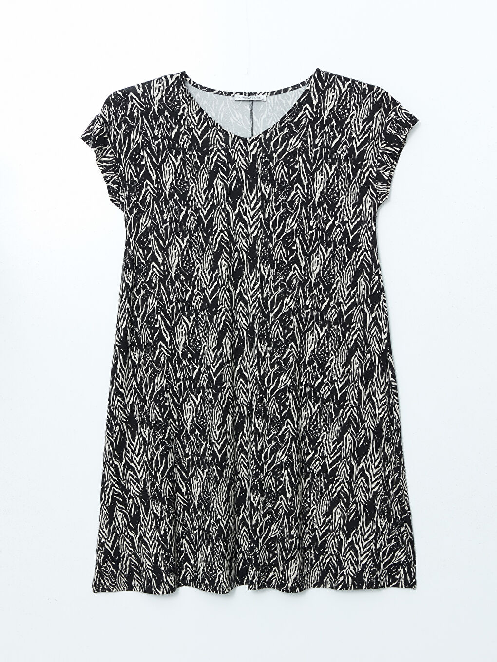V-Neck Patterned Dress -S5JJ93Z8-LQJ