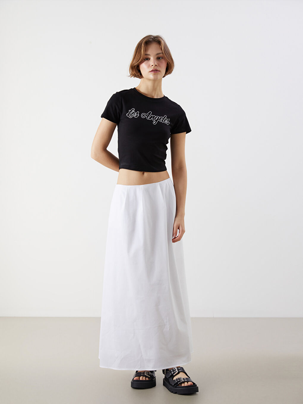 XSIDE Woman BLACK Crop Top -S5JJ98Z8-CVL