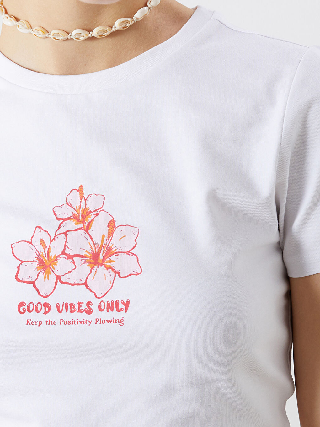 XSIDE Crew Neck Printed Short Sleeve Women's T-Shirt -S5JK00Z8-Q6K
