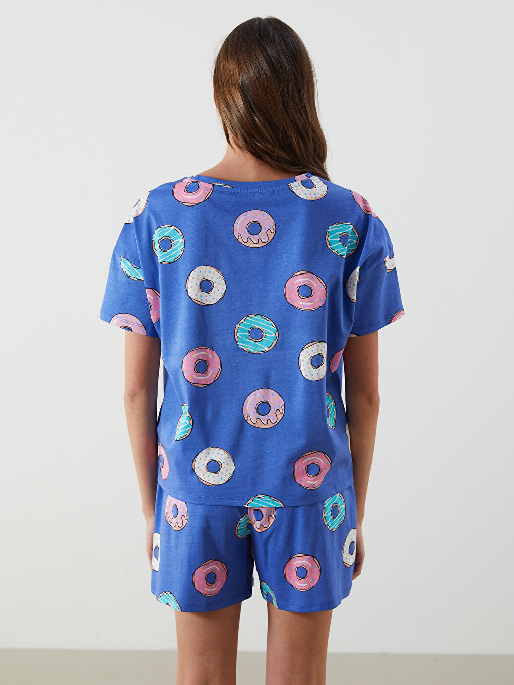 Woman BLUE Shortie Pyjama Set -S5JK08Z8-LQQ