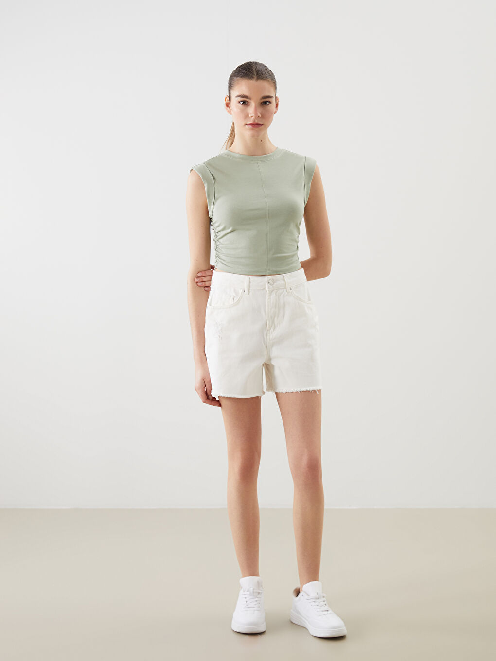 XSIDE ZELENA Crop top Žena -S5JK13Z8-GMG