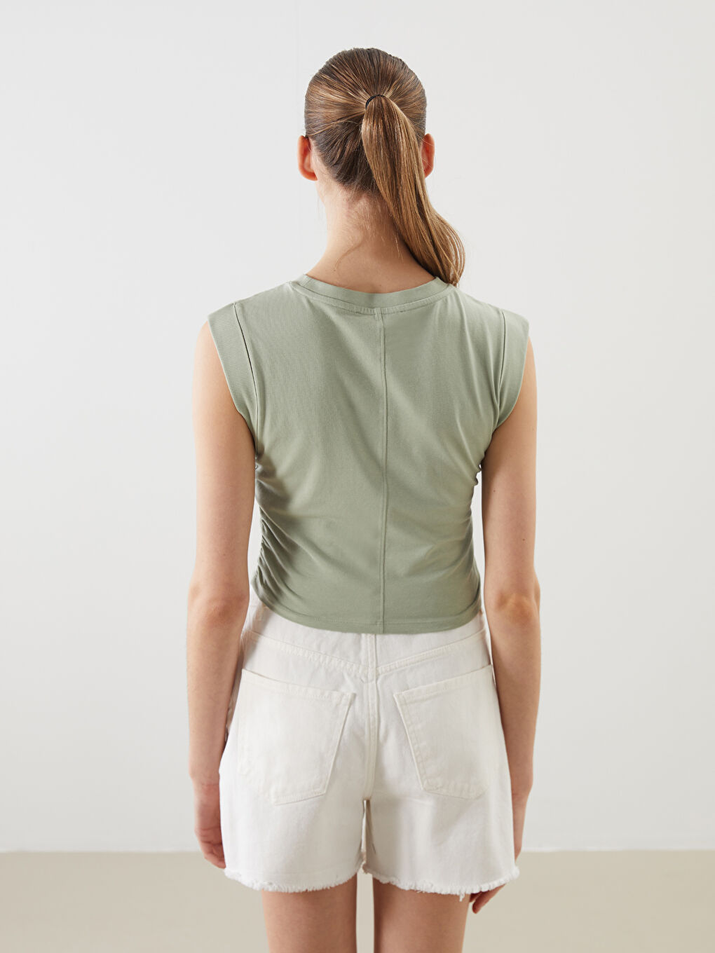 XSIDE ZELENA Crop top Žena -S5JK13Z8-GMG