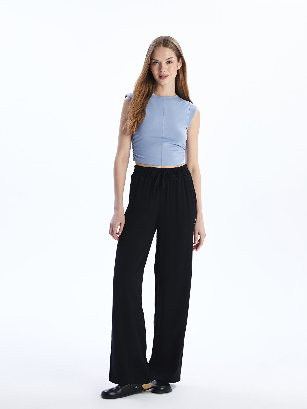 XSIDE Woman BLUE Crop Top -S5JK13Z8-JM6