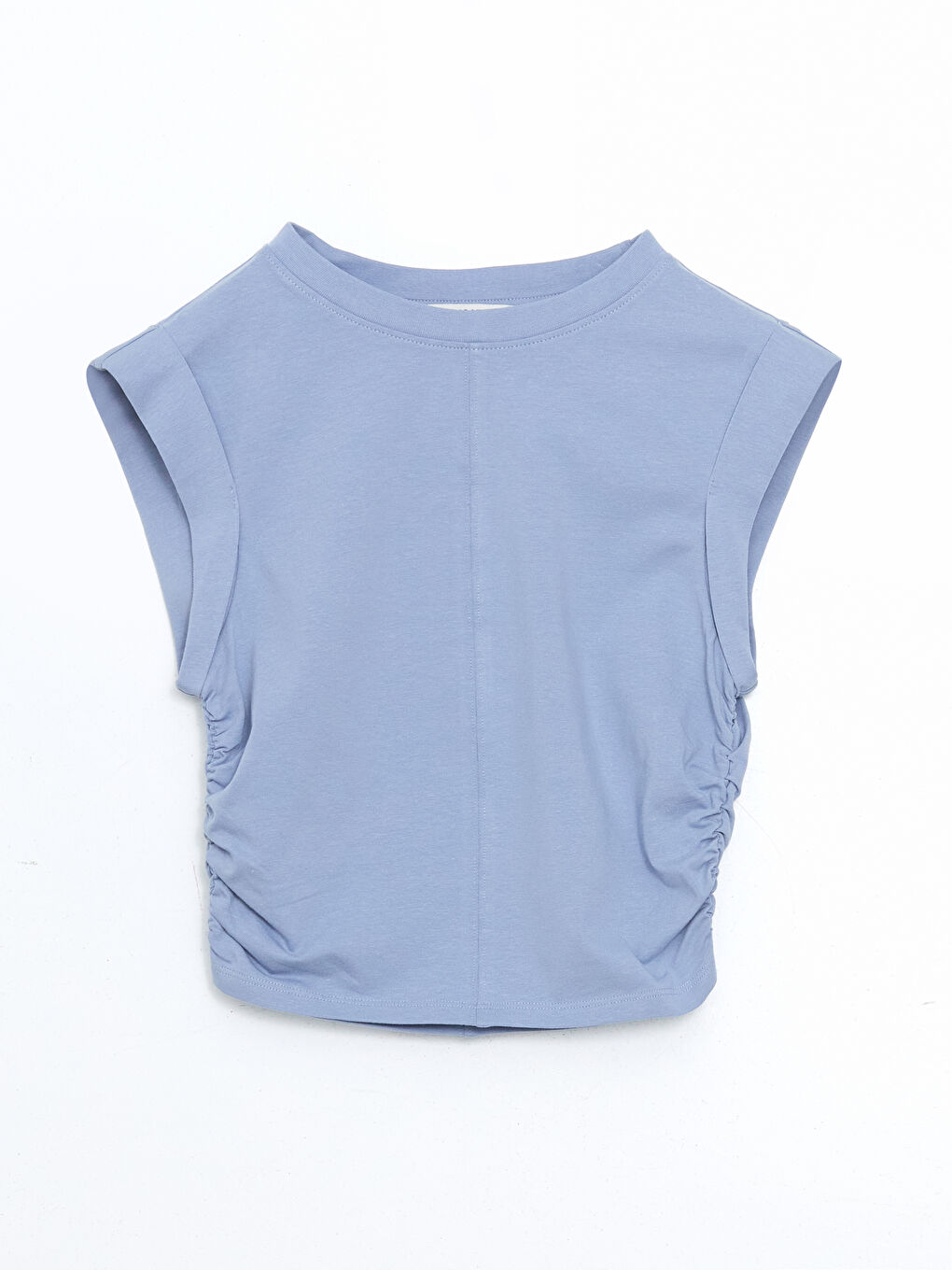 XSIDE Woman BLUE Crop Top -S5JK13Z8-JM6