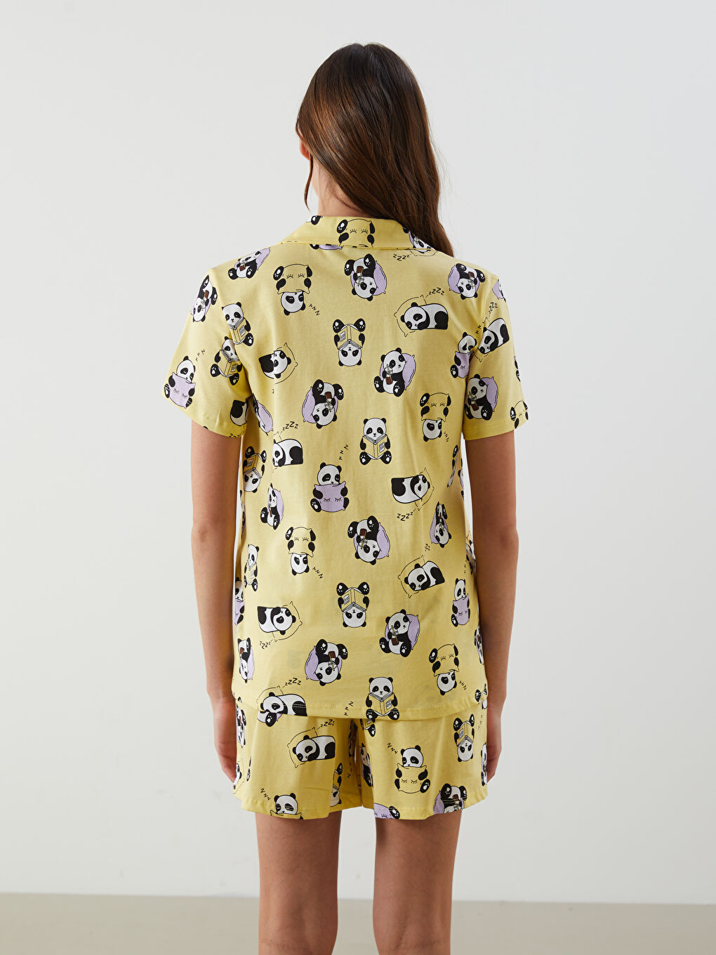 LCW Young Woman YELLOW Shortie Pyjama Set -S5JK32Z8-LUF