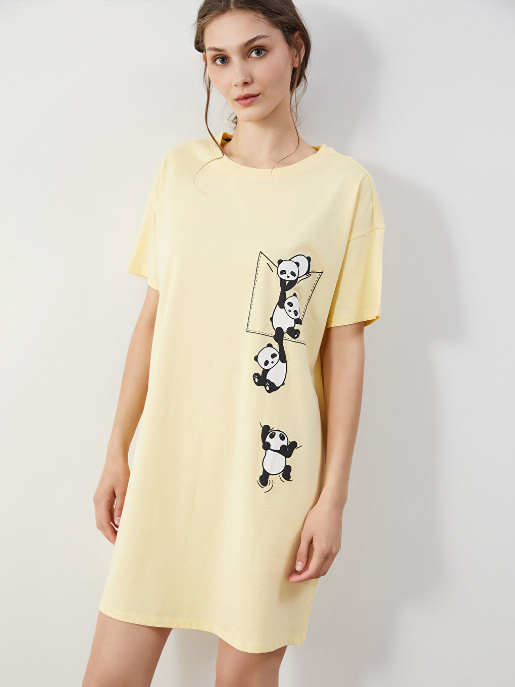 LCW Young Woman YELLOW Nightdress -S5JK34Z8-FTK
