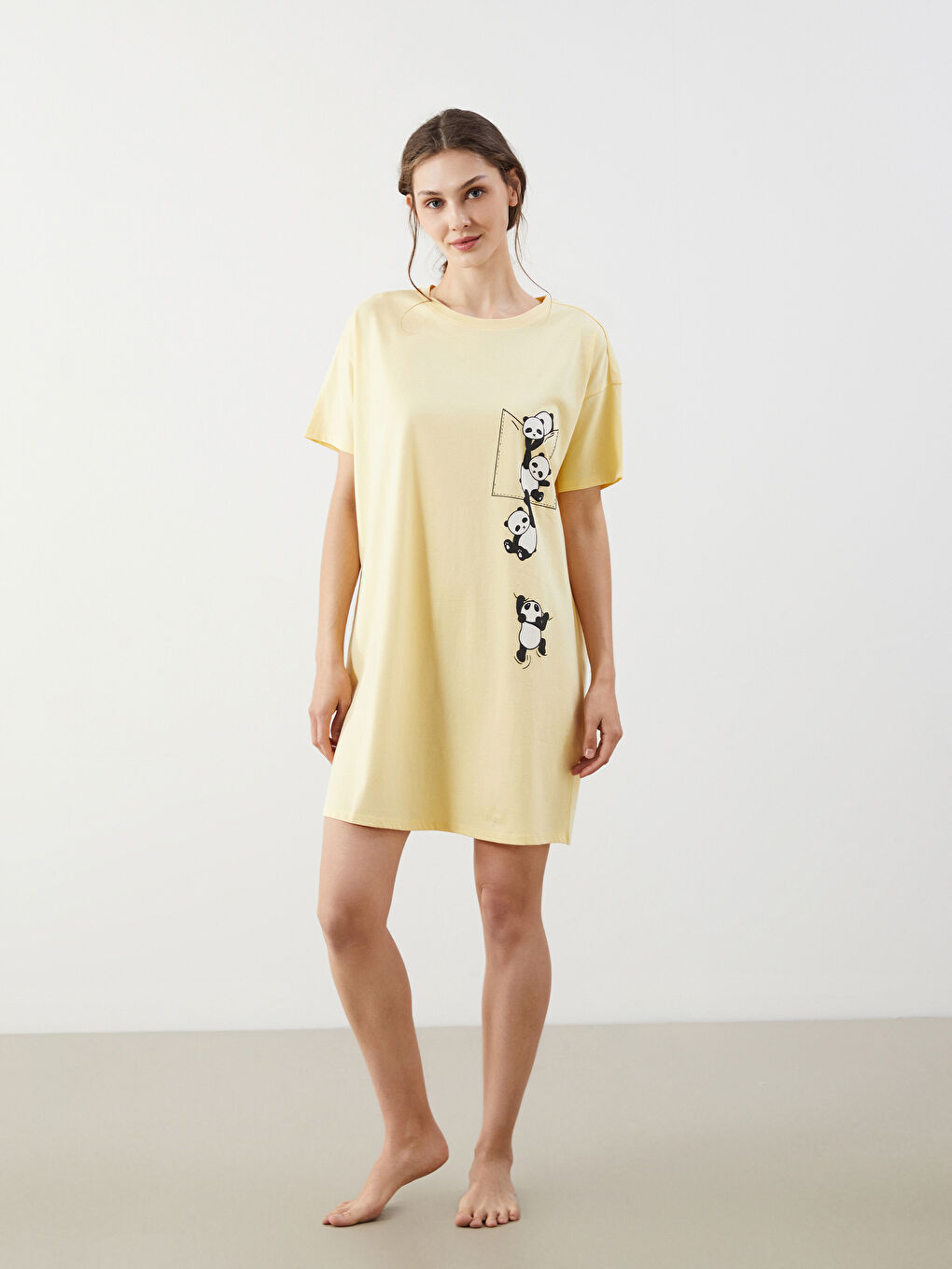 LCW Young Woman YELLOW Nightdress -S5JK34Z8-FTK