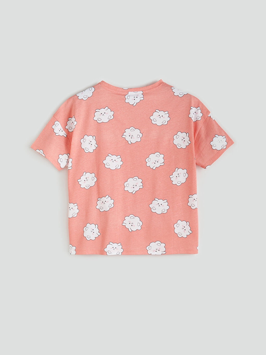 LCW Young Crew Neck Printed Women's Pyjama Set -S5JK39Z8-LR8
