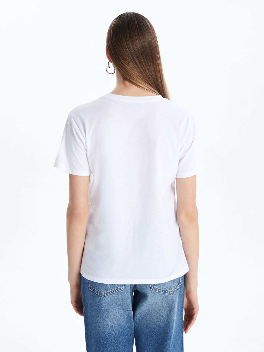 XSIDE Crew Neck Printed Women's T-Shirt -S5JK75Z8-Q6K