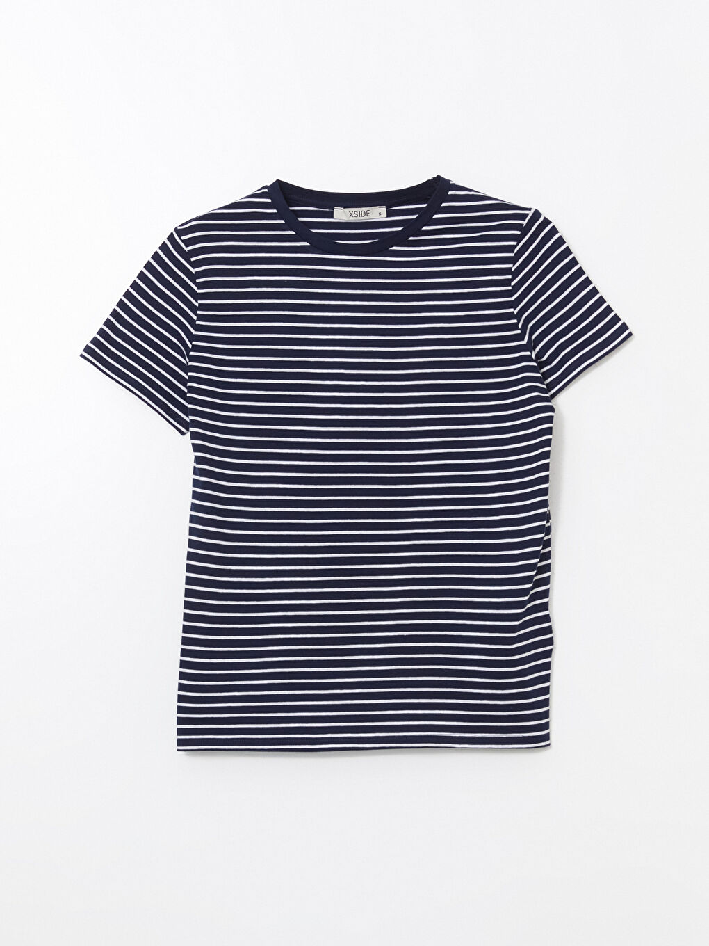 Crew Neck Striped Women's Body-4