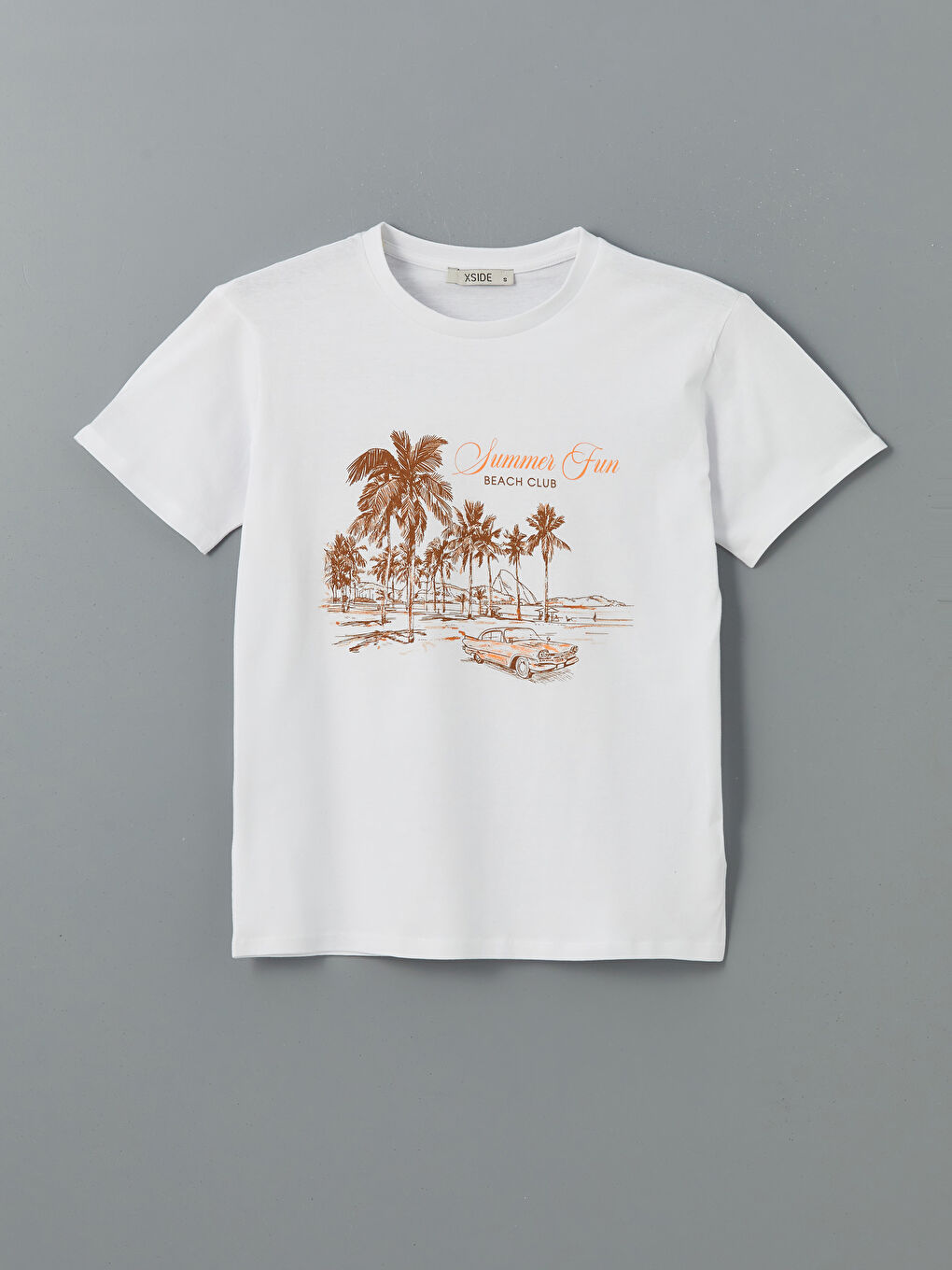 Crew Neck Printed Women's T-Shirt-4