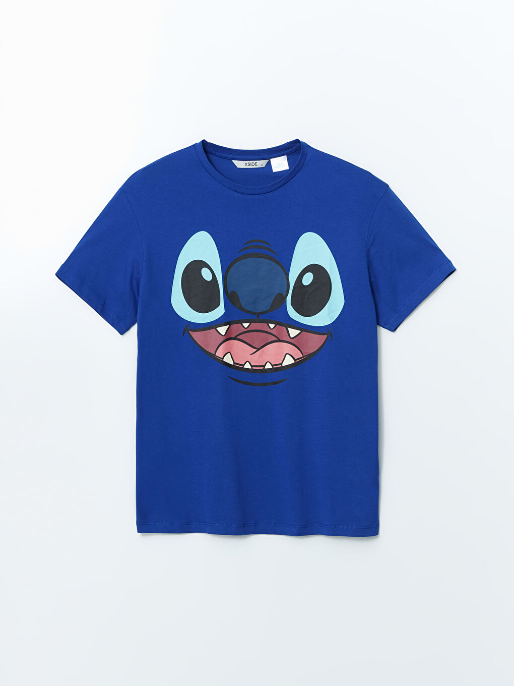 T-shirt en jersey imprimé Stitch à col rond pour Femmes-4
