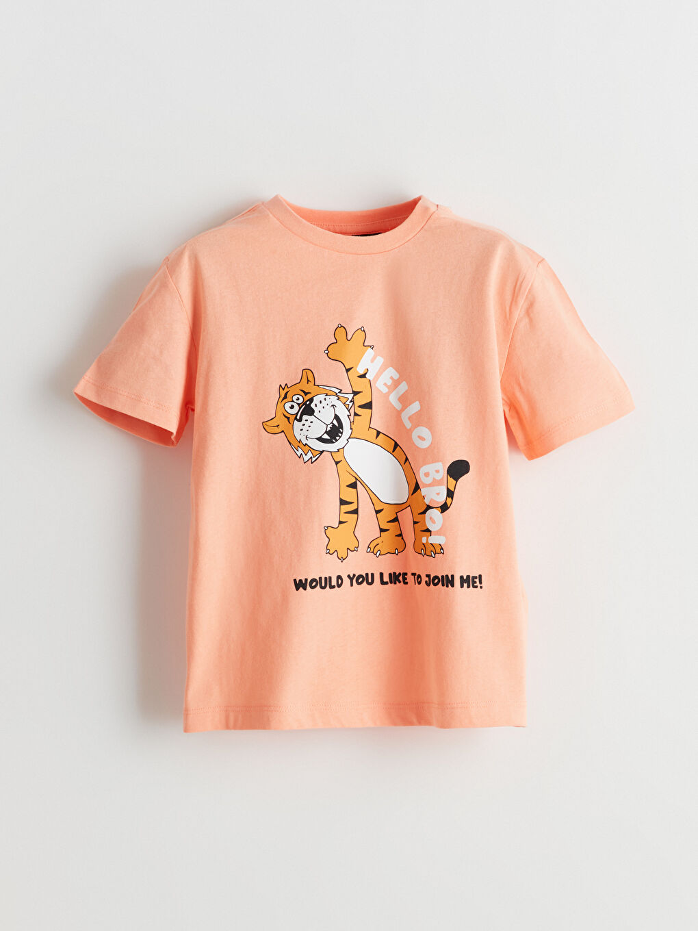 Mercan Bisiklet Yaka Erkek Çocuk Tişört