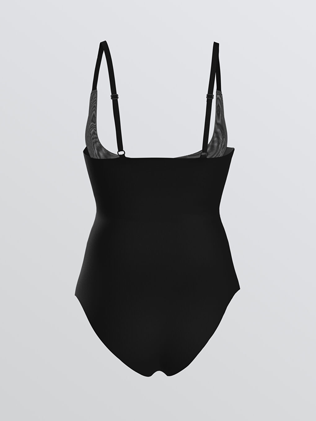 LCW DREAM Siyah Düz Askılı Kadın Bodysuit Korse - 2