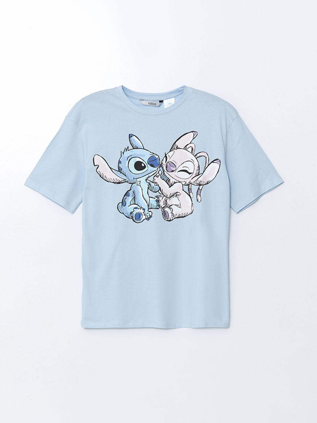 LCWAIKIKI Classic Lilo & Stitch Printed Oversize Women's T-Shirt -S5JL46Z8-QXL
