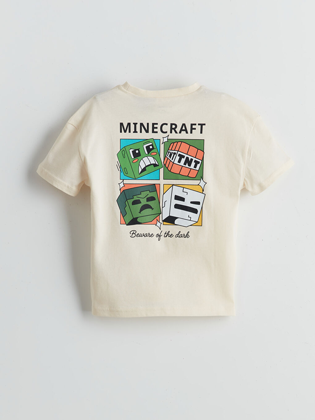 Crew Neck Minecraft Printed Boys' T-Shirt -S5JL55Z1-QVK