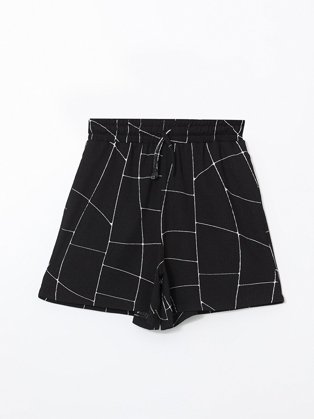 LCWAIKIKI Classic Elasticated Waist Patterned Women's Shorts -S5JL57Z8-LQJ