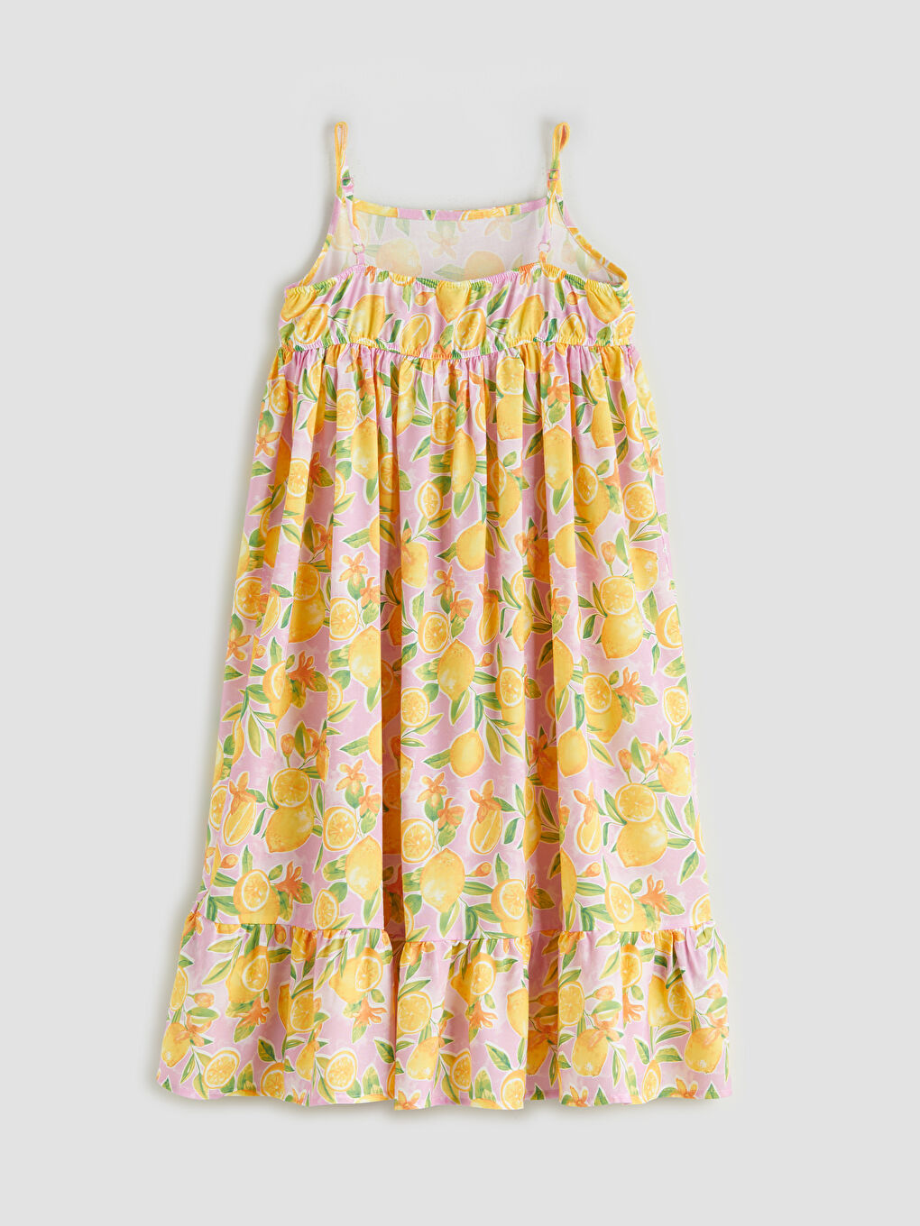 LCW Kids Square Neck Girls' Dress -S5JL63Z4-LT4