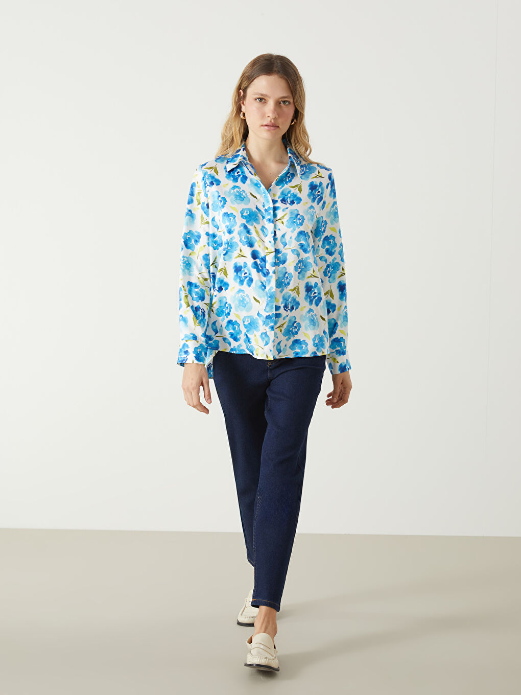 Floral Women's Shirt -S5JL67Z8-LQQ
