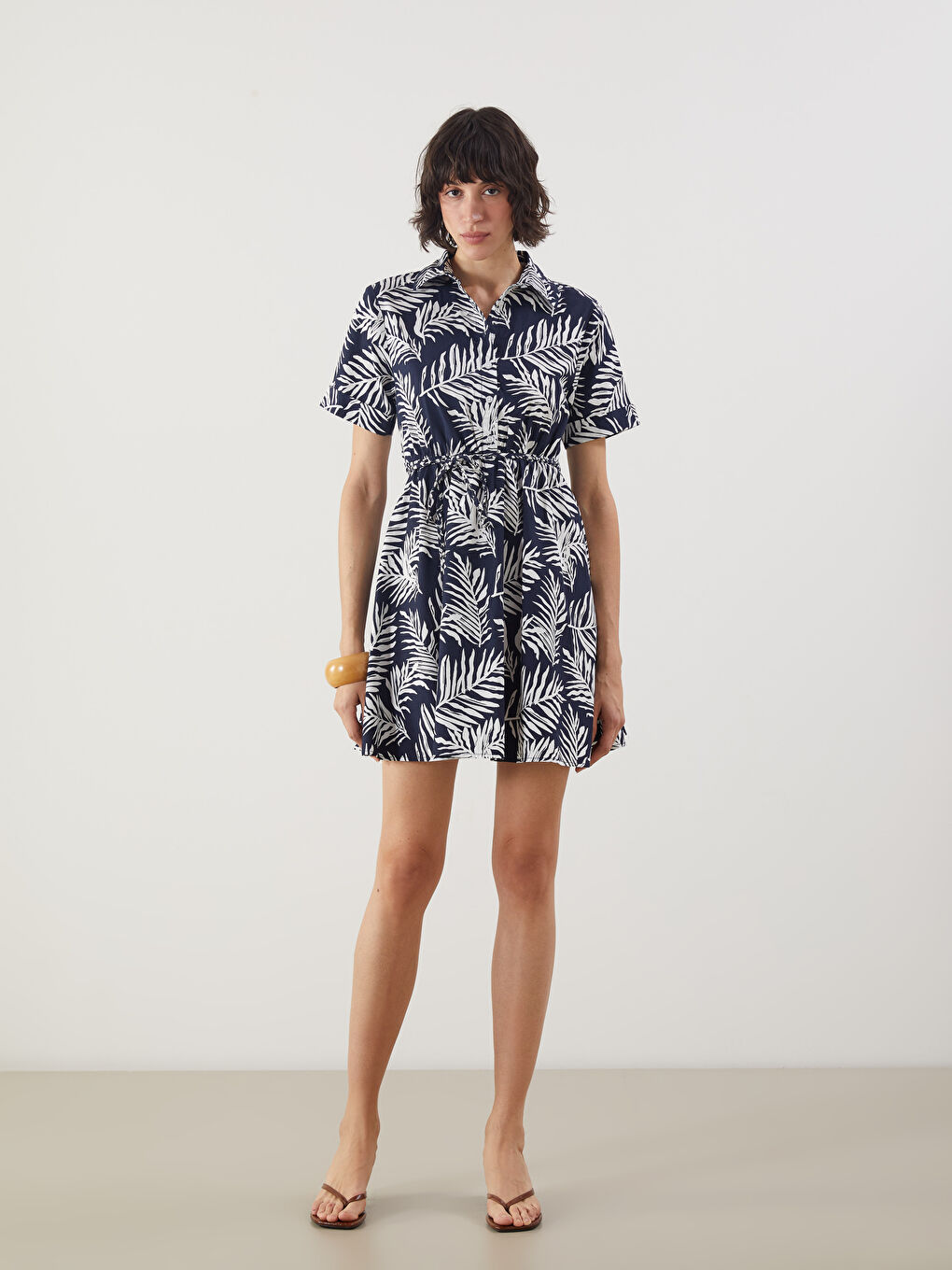 LCW Vision Woman NAVY Shirt Dress -S5JL74Z8-LSJ