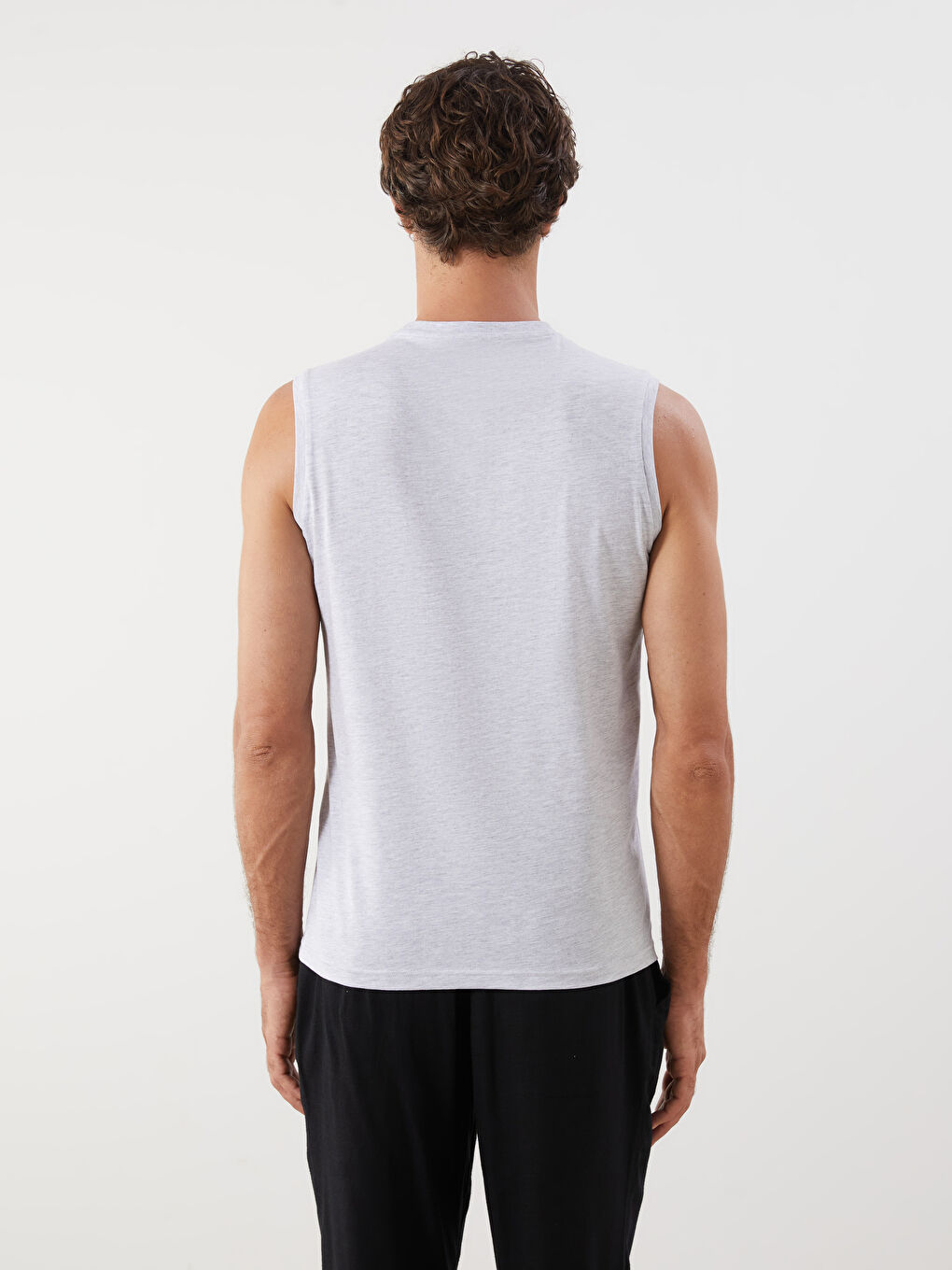LCWAIKIKI Classic Crew Neck Printed Men's Sleeveless T-Shirt -S5JL75Z8-DFL