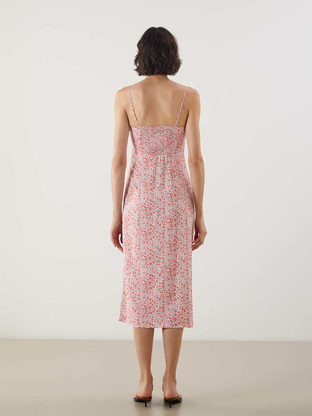 LCW Vision V-Neck Floral Dress -S5JL76Z8-LRA