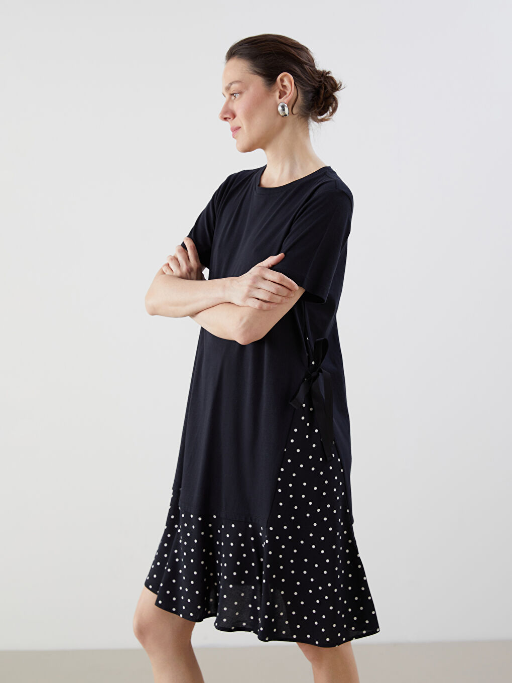 LCW Comfort Woman BLACK Dress -S5JL80Z8-CVL
